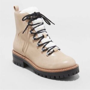 A New Day Women's Leighton Hiking Boots in Taupe size 9